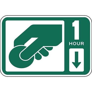 Parking Fee Station Sign