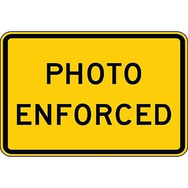 Photo Enforced Sign