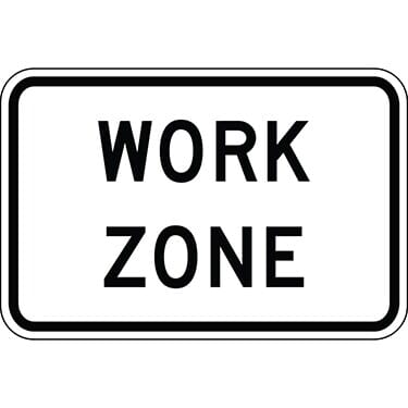 Work Zone Construction Sign