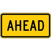 Ahead Warning Sign