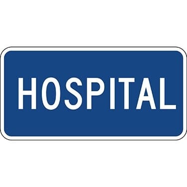 Hospital Emergency Sign