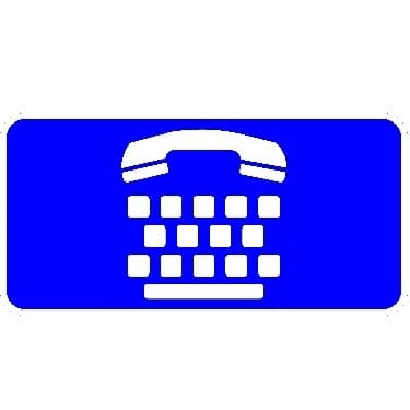 Telecommunication Device for the Deaf Sign