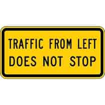 Traffic From Left Does Not Stop Sign