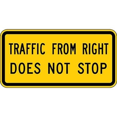 Traffic From Right Does Not Stop Sign