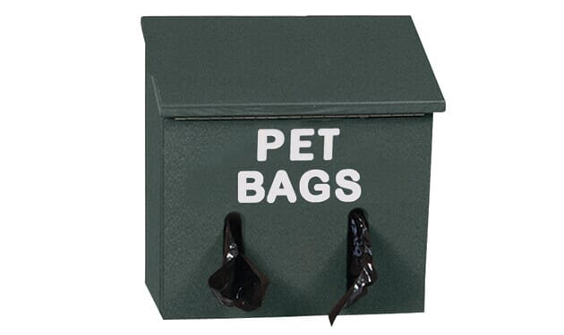 Dog store bag dispenser