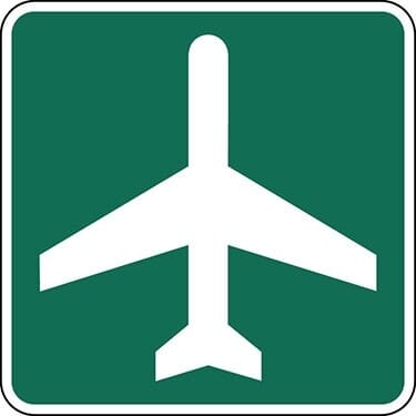 Airport Symbol Sign