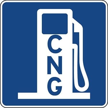 Compressed Natural Gas Symbol Sign