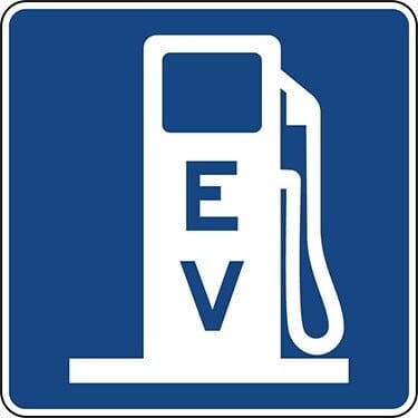 Electric Vehicle Symbol Sign