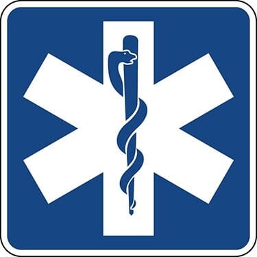 Emergency Medical Services Symbol Sign