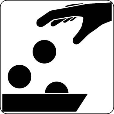 Exact Change Symbol Tollway Sign