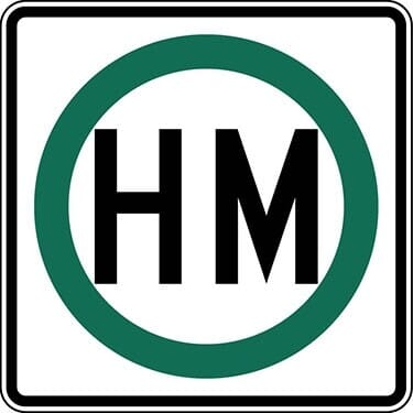 Hazardous Material & Cargo Symbol Sign