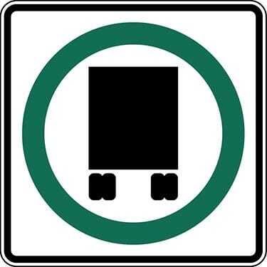 National Truck Network Route Symbol Sign