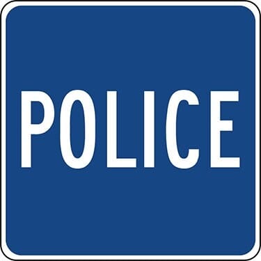 Police Assistance Sign