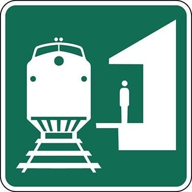 Train Station Symbol Sign