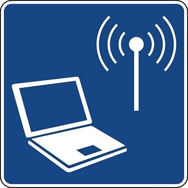 Wireless Internet Symbol Sign