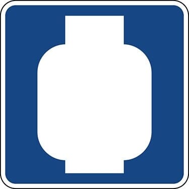 Propane Gas Symbol Sign