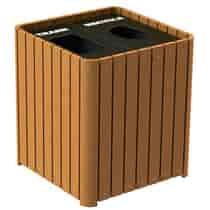 Regal Slim Slatted Recycling Containers