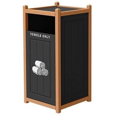 Two-Tone Panel Design Side Load Towel Return