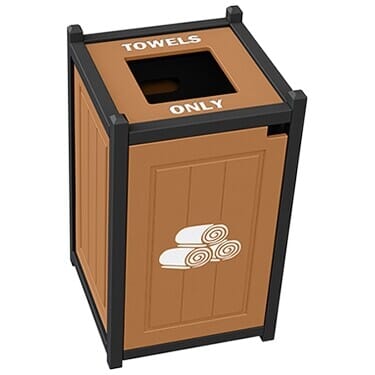 Two-Tone Panel Design Top Load Towel Return