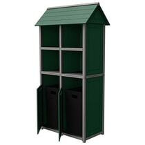 Two-Tone Panel Design Double Towel Station Tower