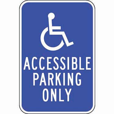 Accessible Symbol, Accessible Parking Only Sign