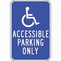 Accessible Symbol, Accessible Parking Only Sign