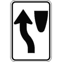 Keep Left Directional Symbol Sign