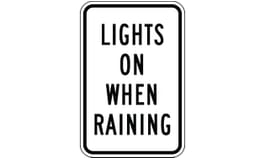 It Is Raining Sign Lights on When Raining Sign SIGN-238 - - Barco Products Canada