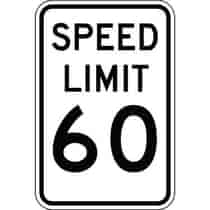 Speed Limit 60 Sign