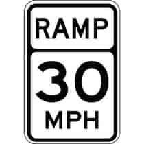 Ramp, Semi-Custom MPH Sign