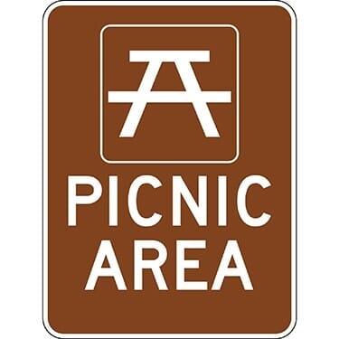 Picnic Area with Symbol Sign