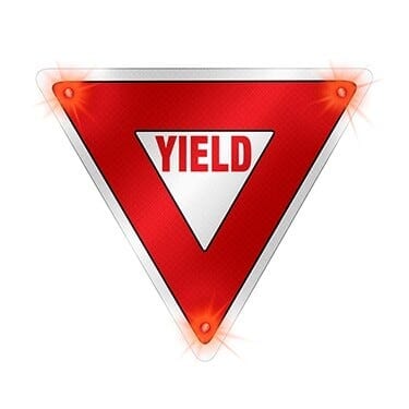 Flash Alert Solar Yield Sign