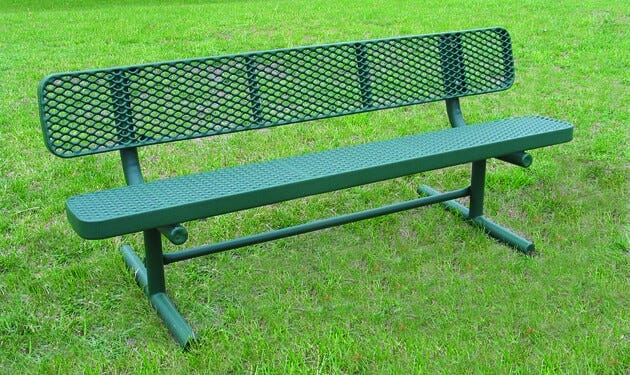 Heavy duty plastic garden outlet benches