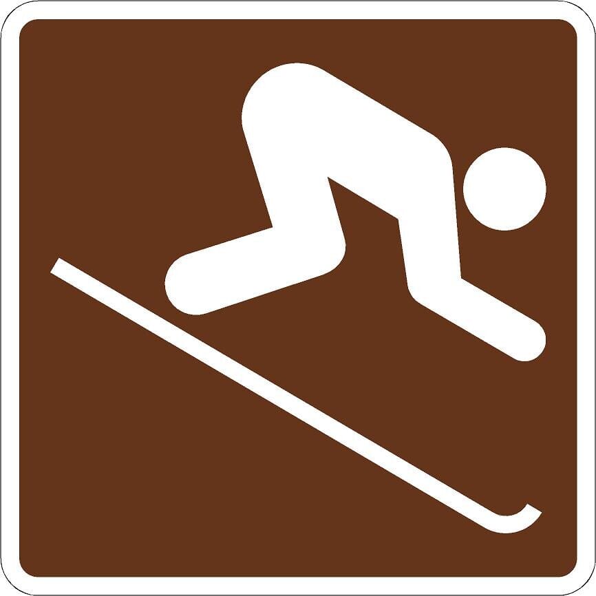 Downhill Skiing Signs RS-047