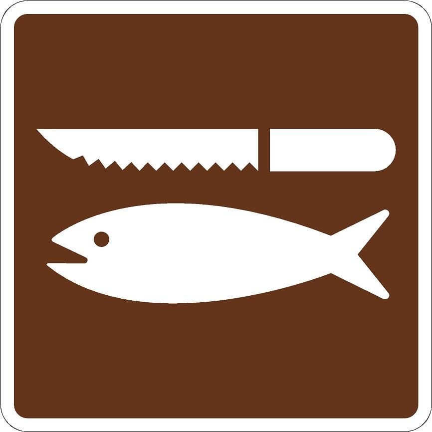 Fish Cleaning Signs RS-093