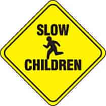 Slow Children w/ Kid Symbol Sign