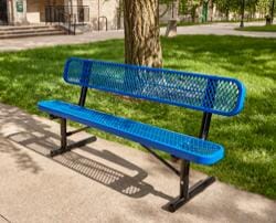 Plastic-Coated Steel Benches