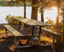 Wood Picnic Tables