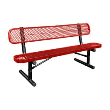 Plastic-Coated Steel Benches